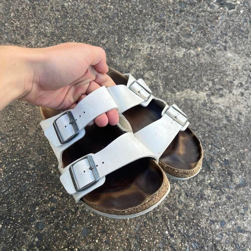 Birkenstock White Arizona Sandals
